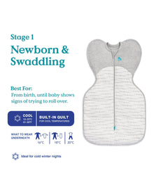 Love To Dream Swaddle Up™ Newborn/5-8.5lbs (2.5 Tog) - White Dreamer