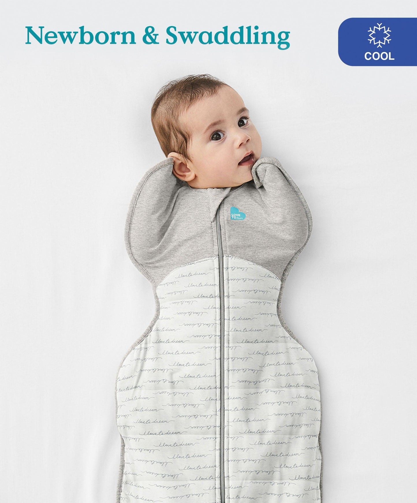 Love To Dream Swaddle Up™ Newborn/5-8.5lbs (2.5 Tog) - White Dreamer