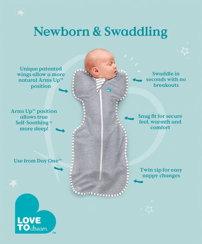 Love to Dream Swaddle Up™ Newborn/0-1 Months (1.0 Tog) - Cloud Bunny