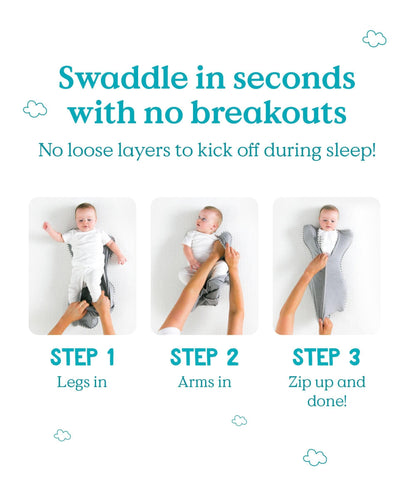 Love to Dream Swaddle Up™ Newborn/0-1 Months (1.0 Tog) - Cloud Bunny