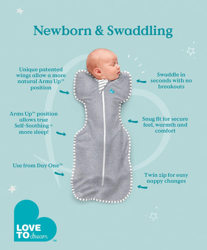 Love To Dream Swaddle Up&trade; Medium/13 - 19lbs (1.0 Tog) - Grey