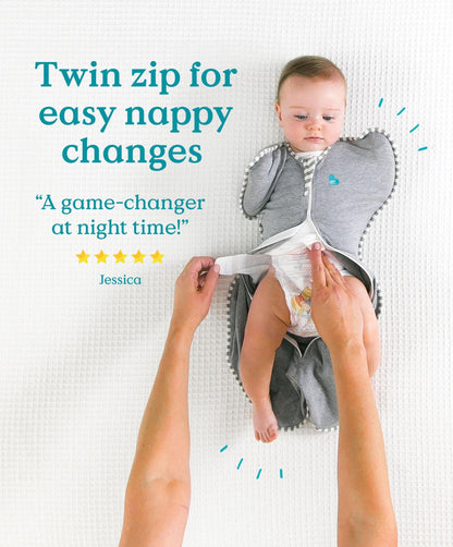 Love To Swaddle Up™ Small/8 - 13lbs (1.0 Tog) - Cloud Bunny
