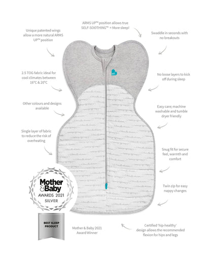 Love To Dream Swaddle Up&trade; Small/8-13lbs (2.5 Tog) - White