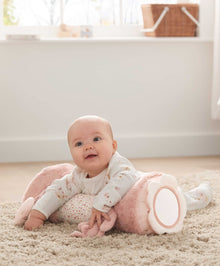 Tummy Time Roll - Welcome to the World Pink