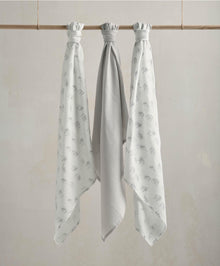 Large Muslin Cloths (3 Pack) - Welcome to the World Elephant