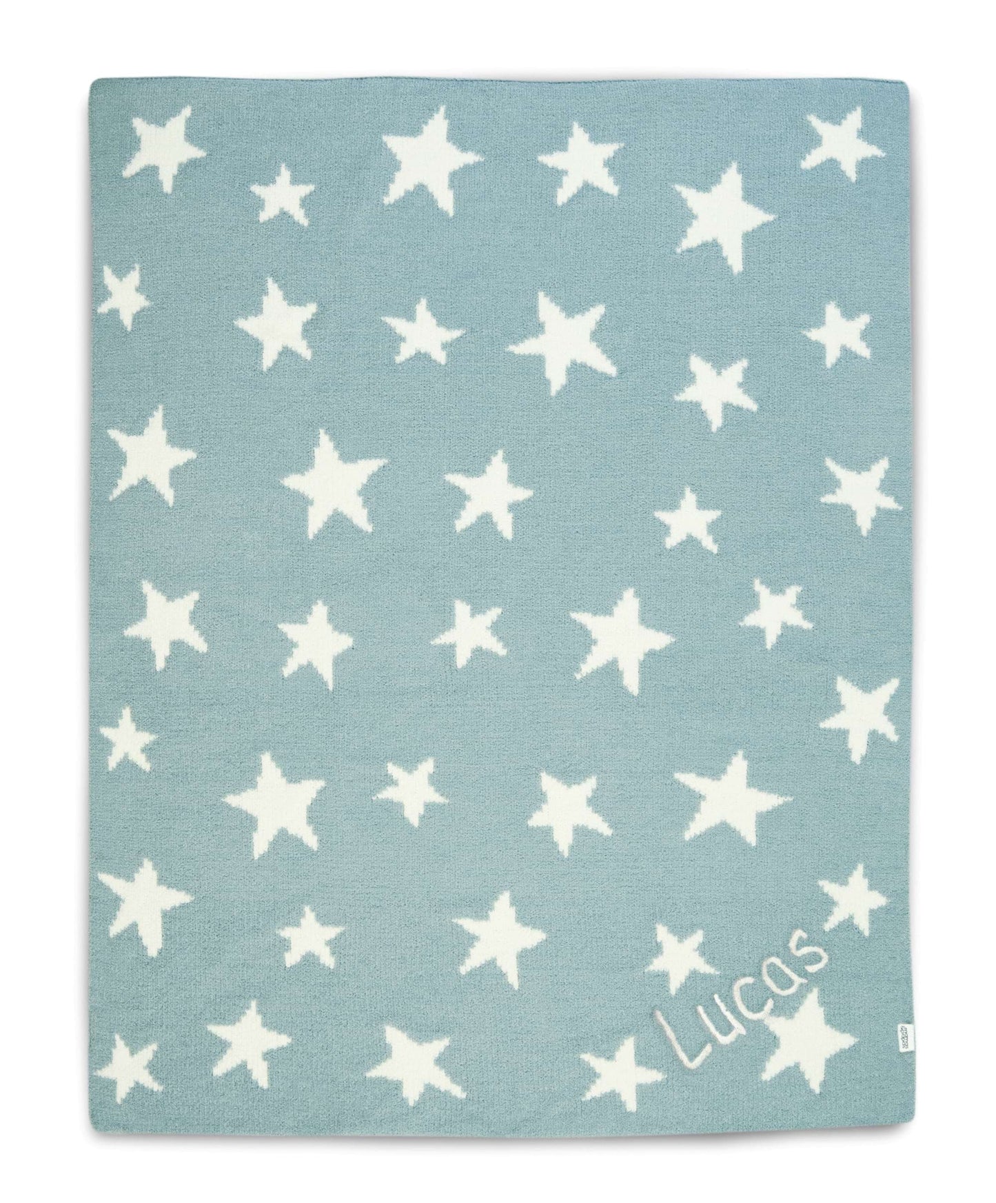 Chenille Blanket - Blue Star