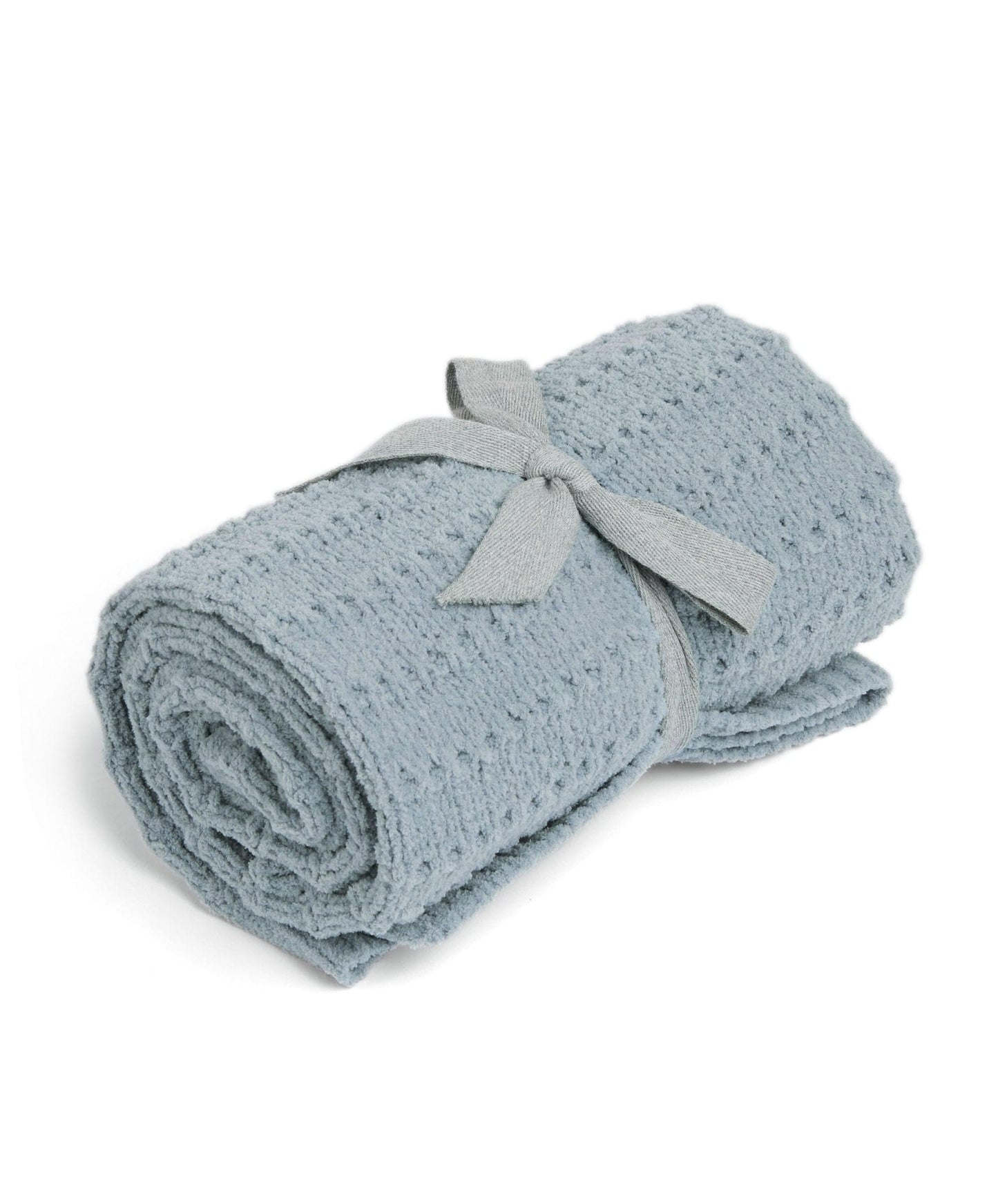 Chenille Blanket - Blue Stripe
