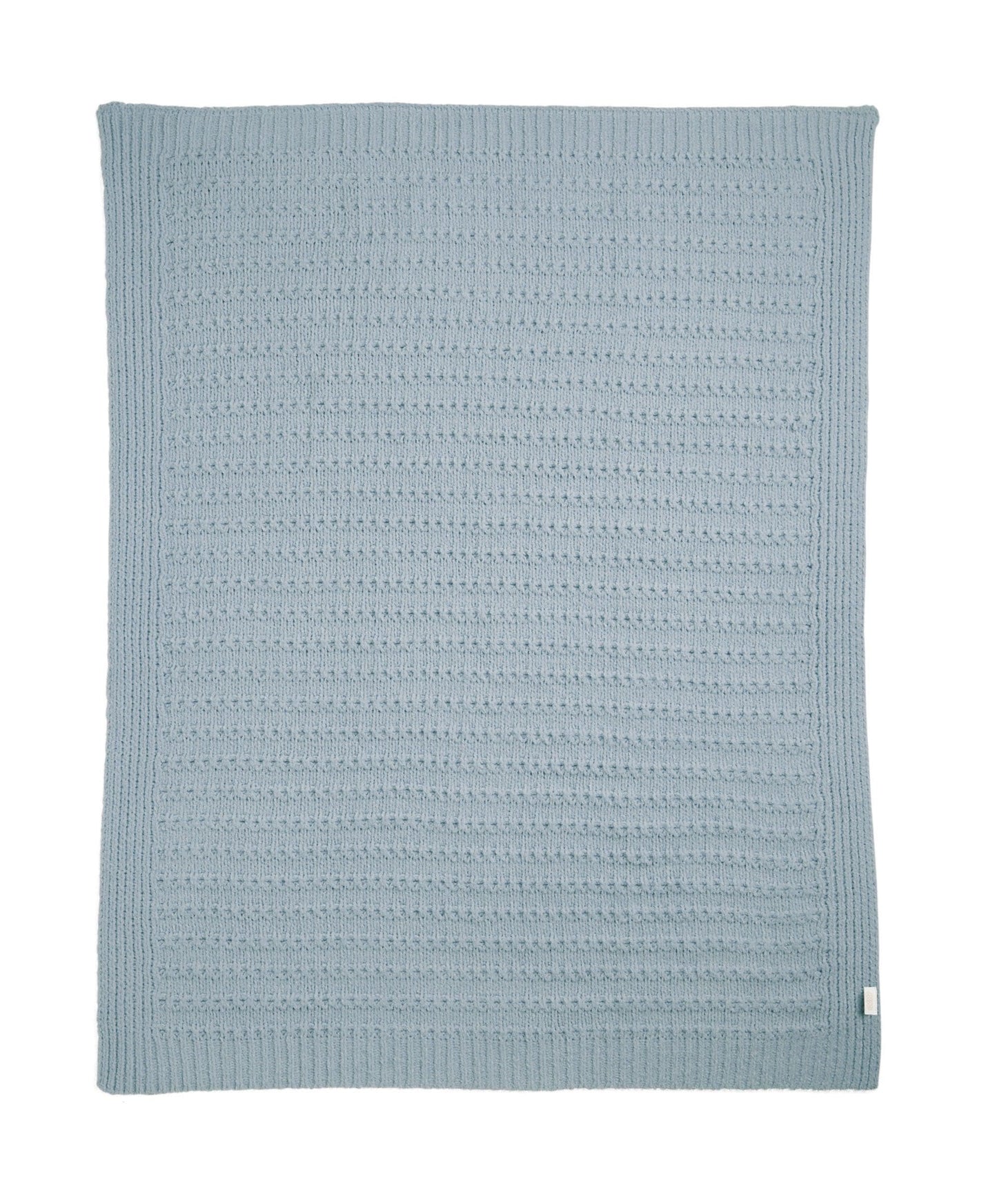 Chenille Blanket - Blue Stripe