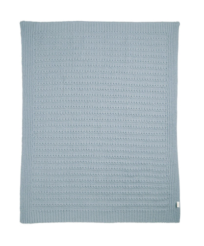 Chenille Blanket - Blue Stripe