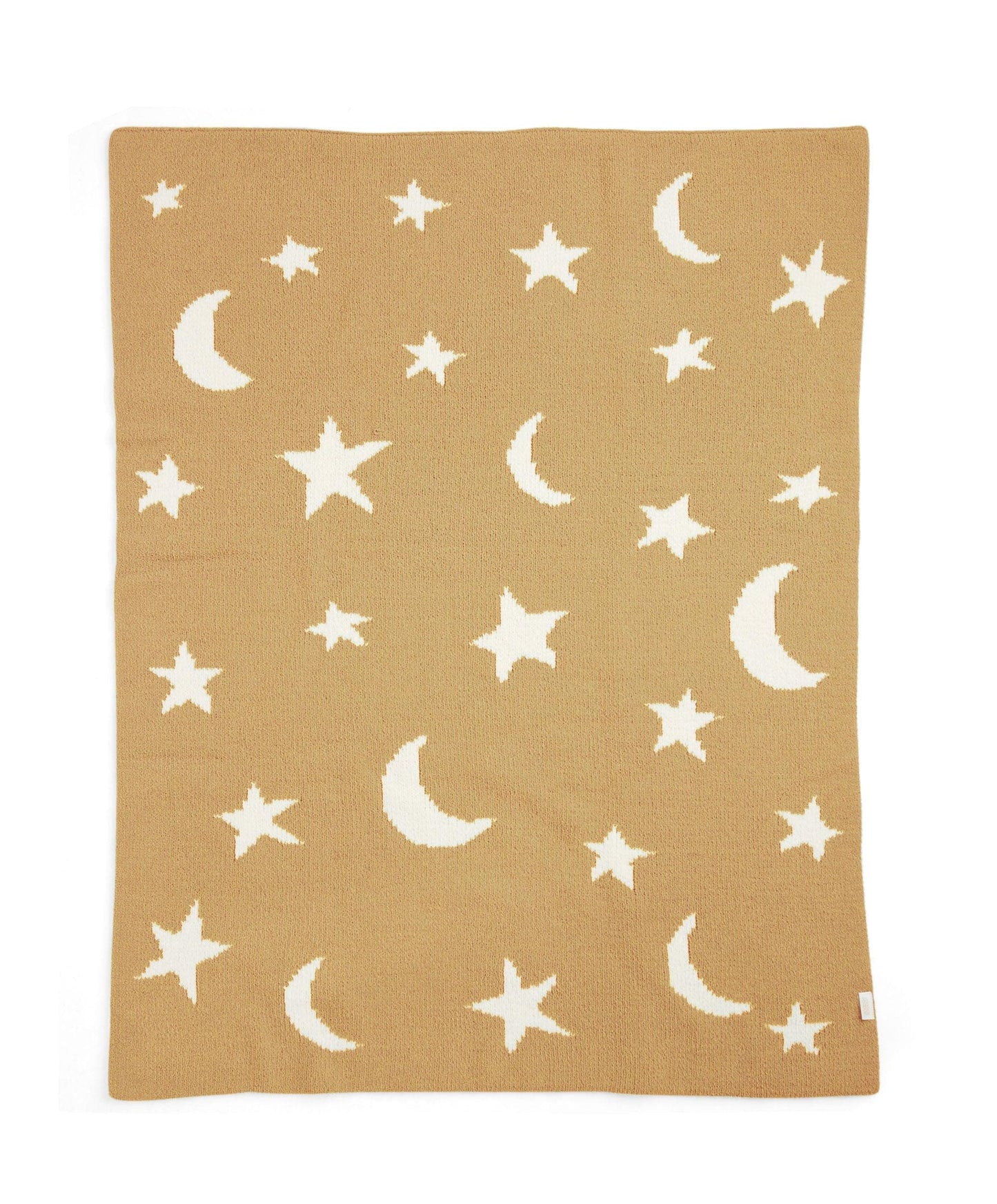 Chenille Blanket - Mustard Moon/Star