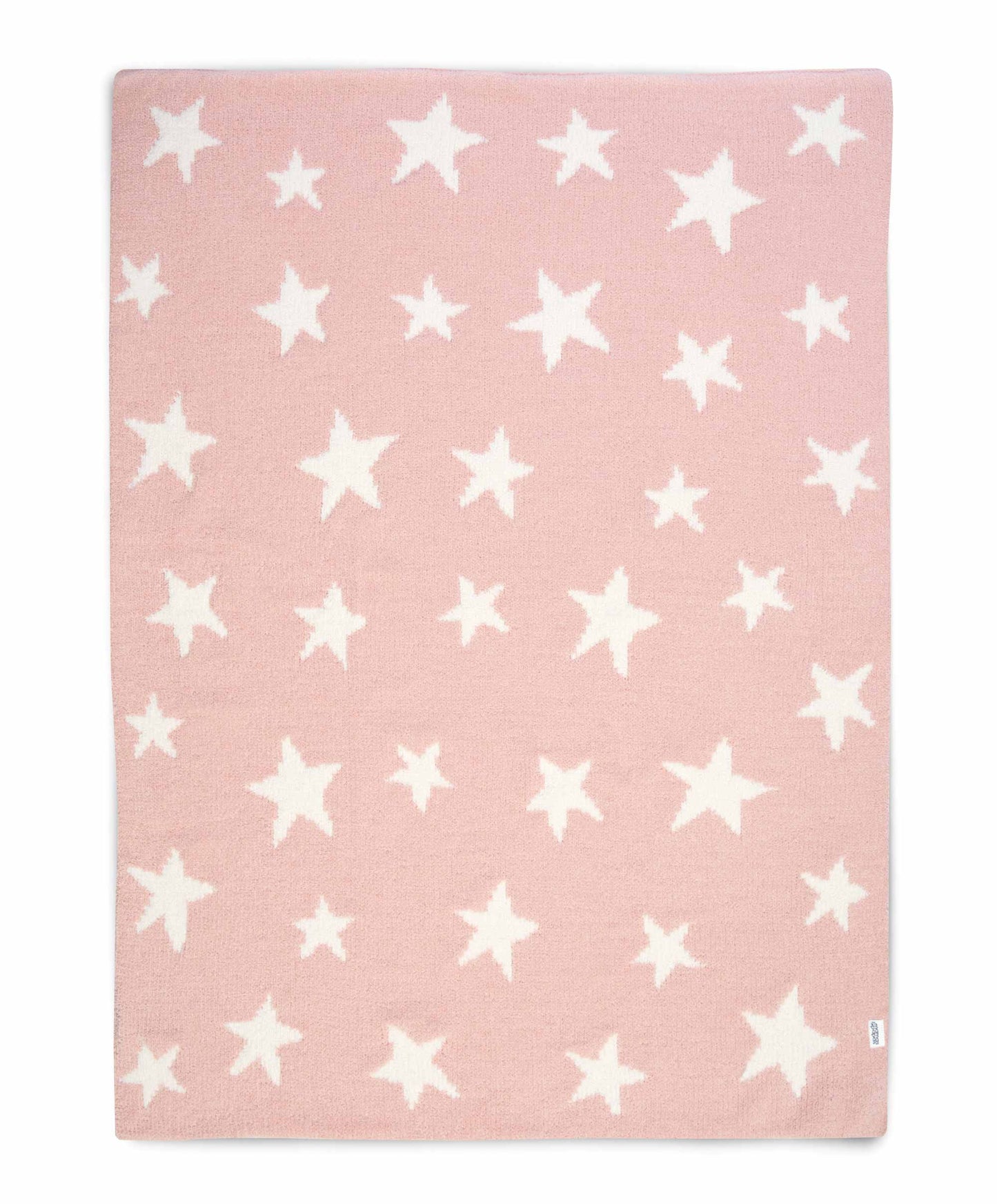 Chenille Blanket - Pink Star