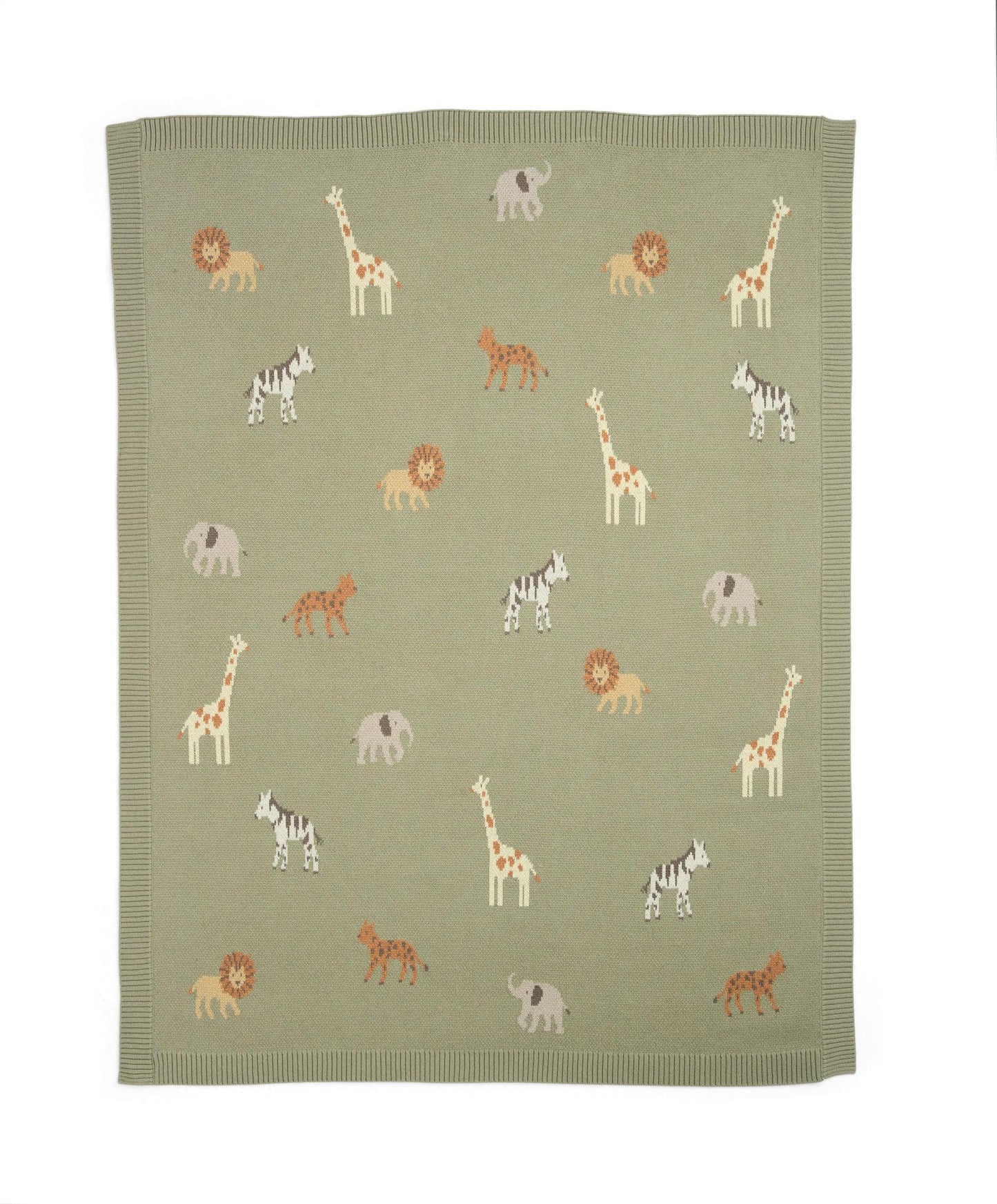 Knitted Blanket - Safari Sage