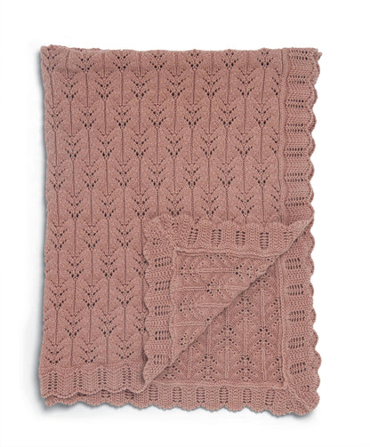 Knitted Blanket - Welcome to the World Wildflower