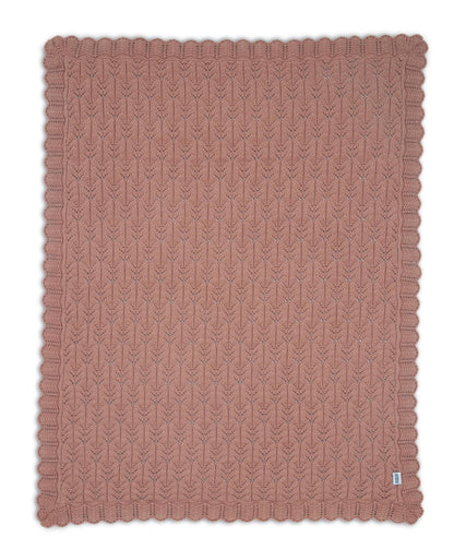 Knitted Blanket - Welcome to the World Wildflower