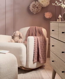 Knitted Blanket - Welcome to the World Wildflower