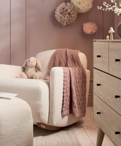 Knitted Blanket - Welcome to the World Wildflower