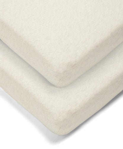 Cotbed Fitted Sheets (2 Pack) – Oatmeal