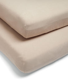 Cotbed Fitted Sheets (2 pack) Mocha - Welcome to the World Duckling