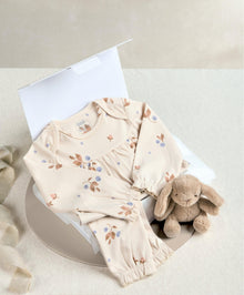 Berry Print Pyjamas & Small Beanie Bunny Gift Box