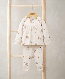Berry Print Pyjamas & Small Beanie Bunny Gift Box