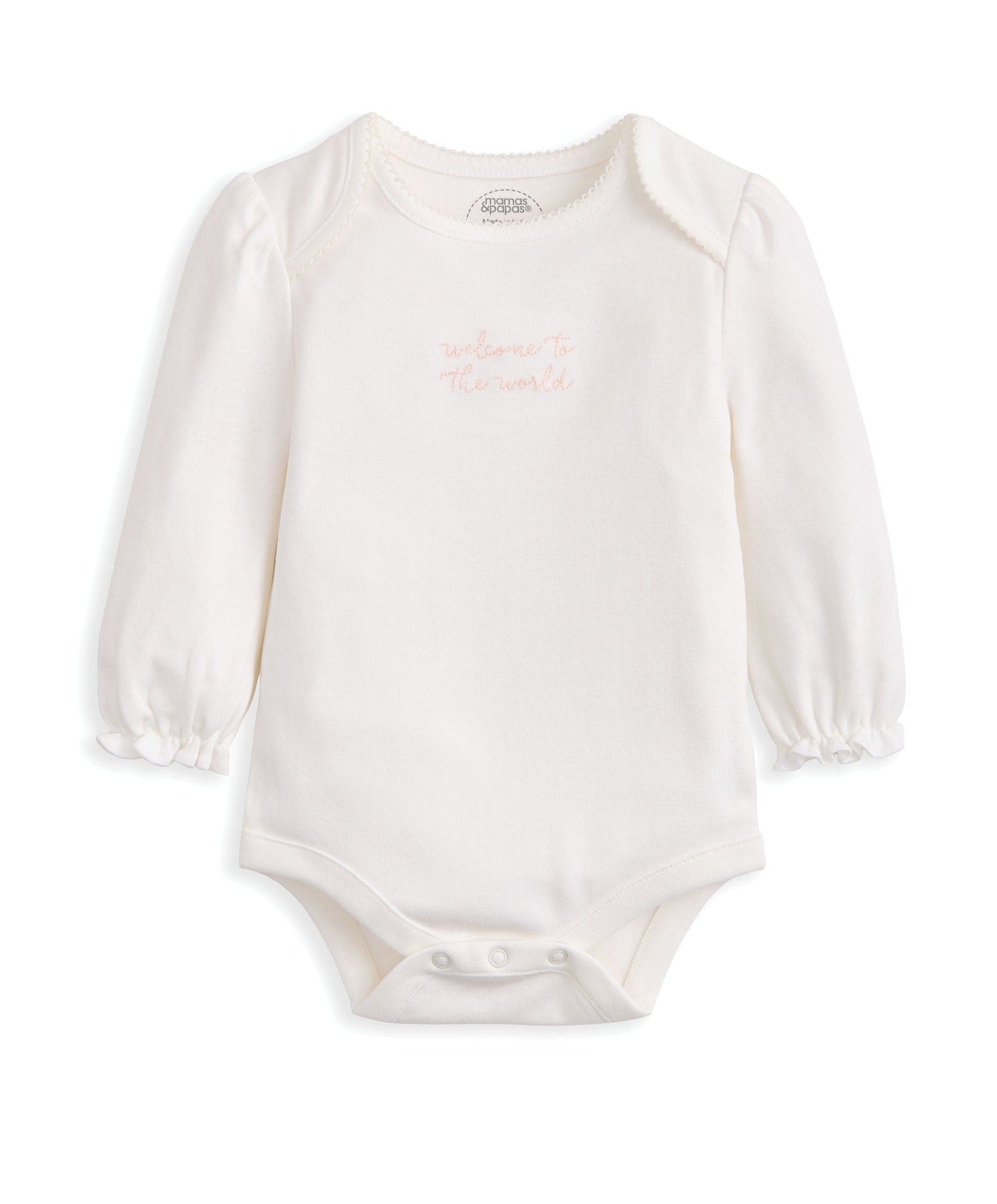 Embroidered Bodysuit & Floral Leggings Set (2 Pieces)  & Pink Bunny Comforter Gift Box