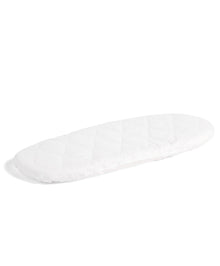 Quilted Anti-Allergy Moses Basket Mattress Protector - White