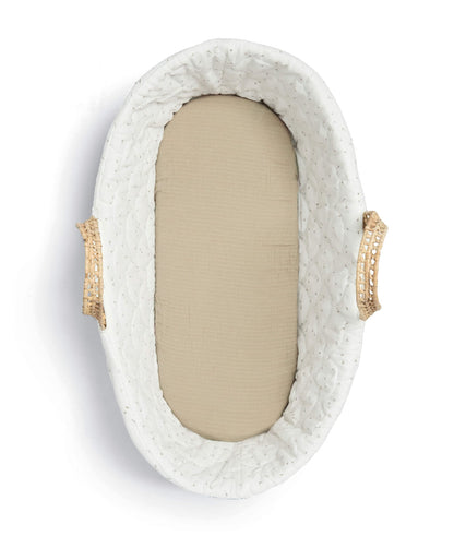 Moses Basket & Fitted Sheet Bundle (3 piece) - Seedling