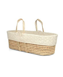 Moses Basket & Fitted Sheet Bundle (3 piece) - Welcome To The World Duckling