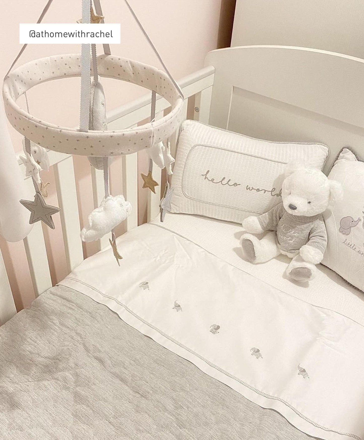 Grey Quilt (2.5 Tog) - Welcome to the World Elephant