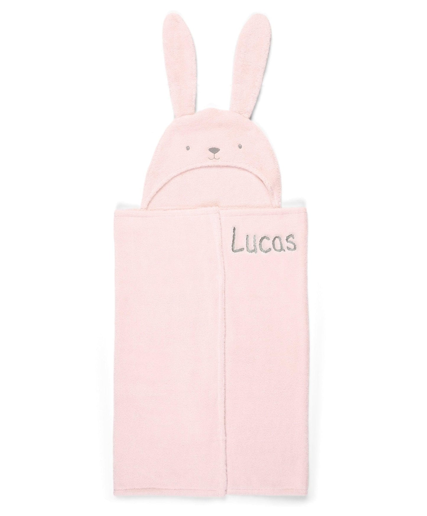 Hooded Baby Towel - Pink Bunny