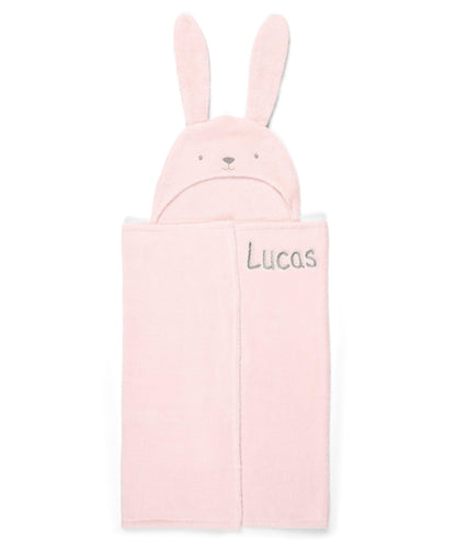 Hooded Baby Towel - Pink Bunny