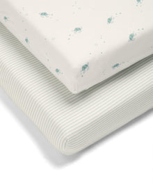 Cotbed Fitted Sheets (2 Pack) - Turtle