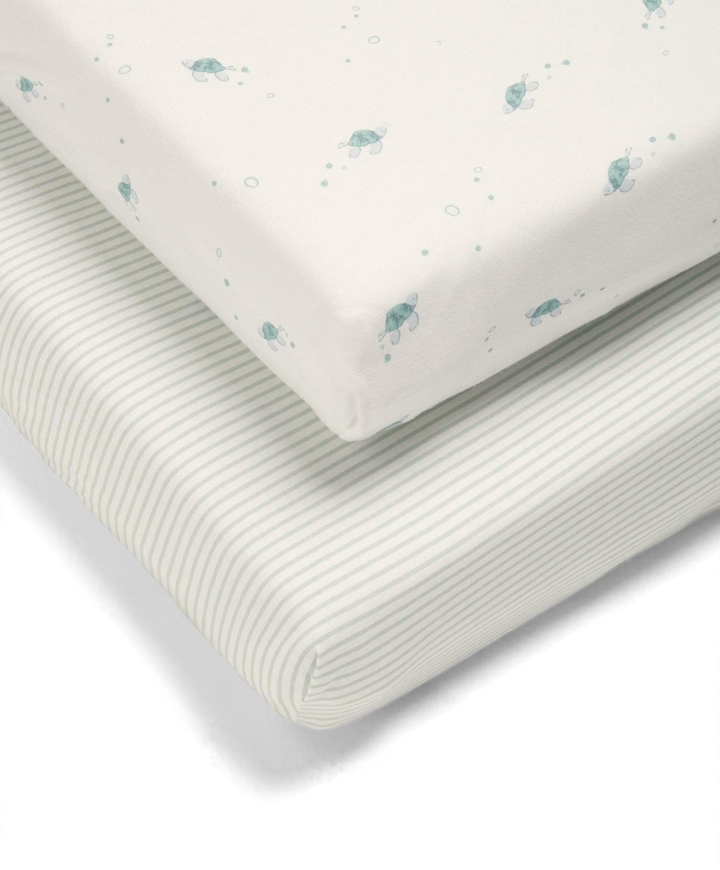 Cotbed Fitted Sheets (2 Pack) - Turtle