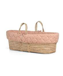 Welcome To The World Moses Basket & Fitted Sheet Bundle (3 Piece) - Wildflower