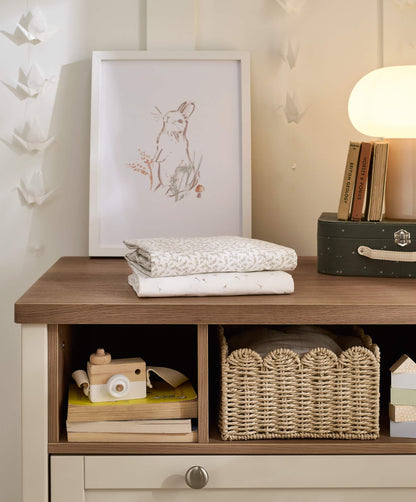 Cotbed Fitted Sheets (2 pack) Seed/Leaf - Welcome to the World Seedling