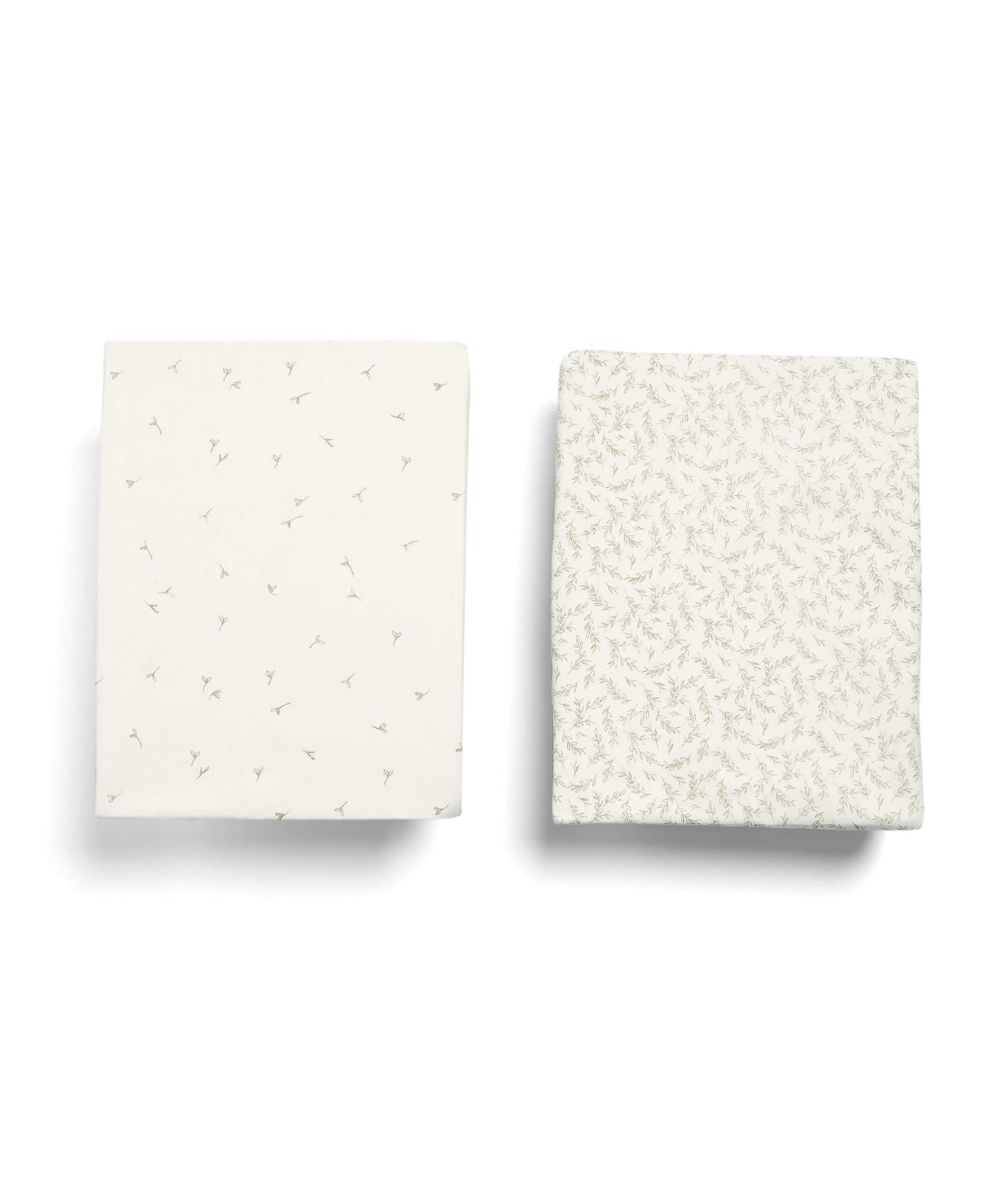 Cotbed Fitted Sheets (2 pack) Seed/Leaf - Welcome to the World Seedling