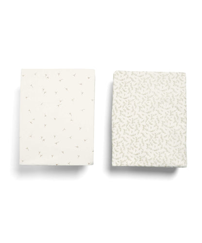 Cotbed Fitted Sheets (2 pack) Seed/Leaf - Welcome to the World Seedling