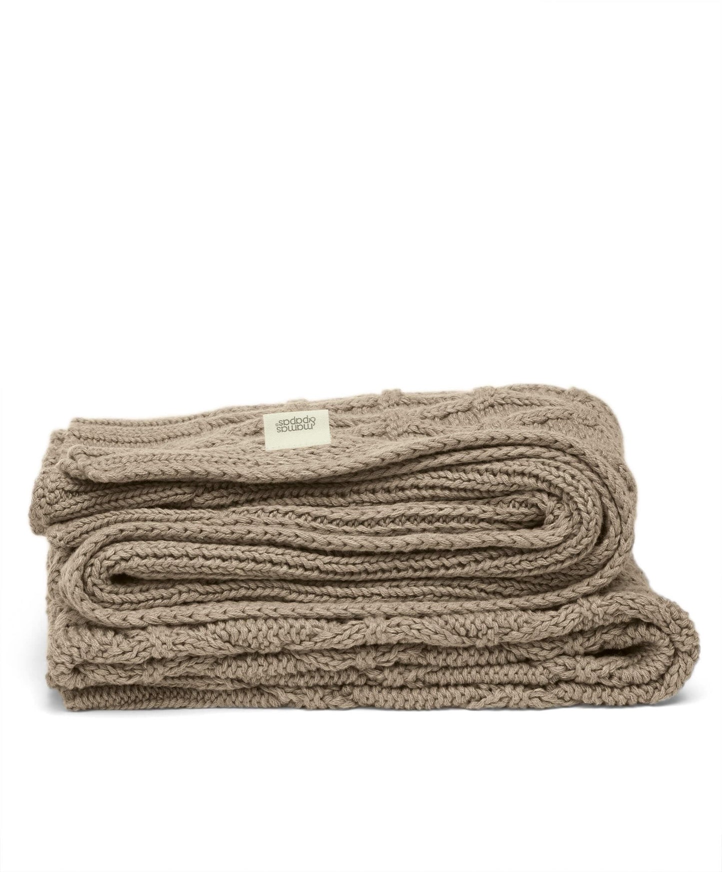 Cable Knit Blanket - Welcome to the World Seedling - Mocha