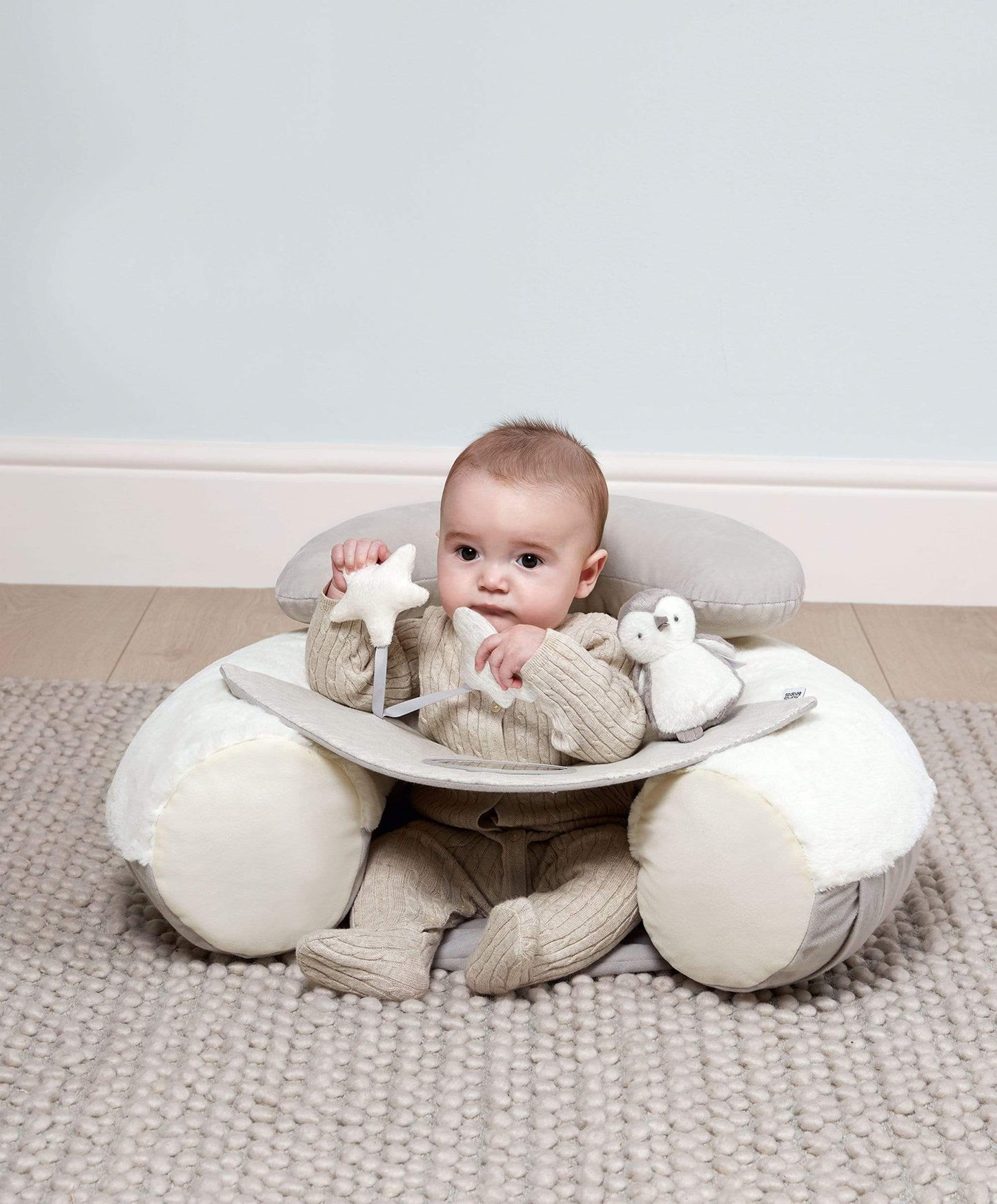 Wish Upon a Cloud Playmat Bundle with Tummy Time Roll, Sit & Play