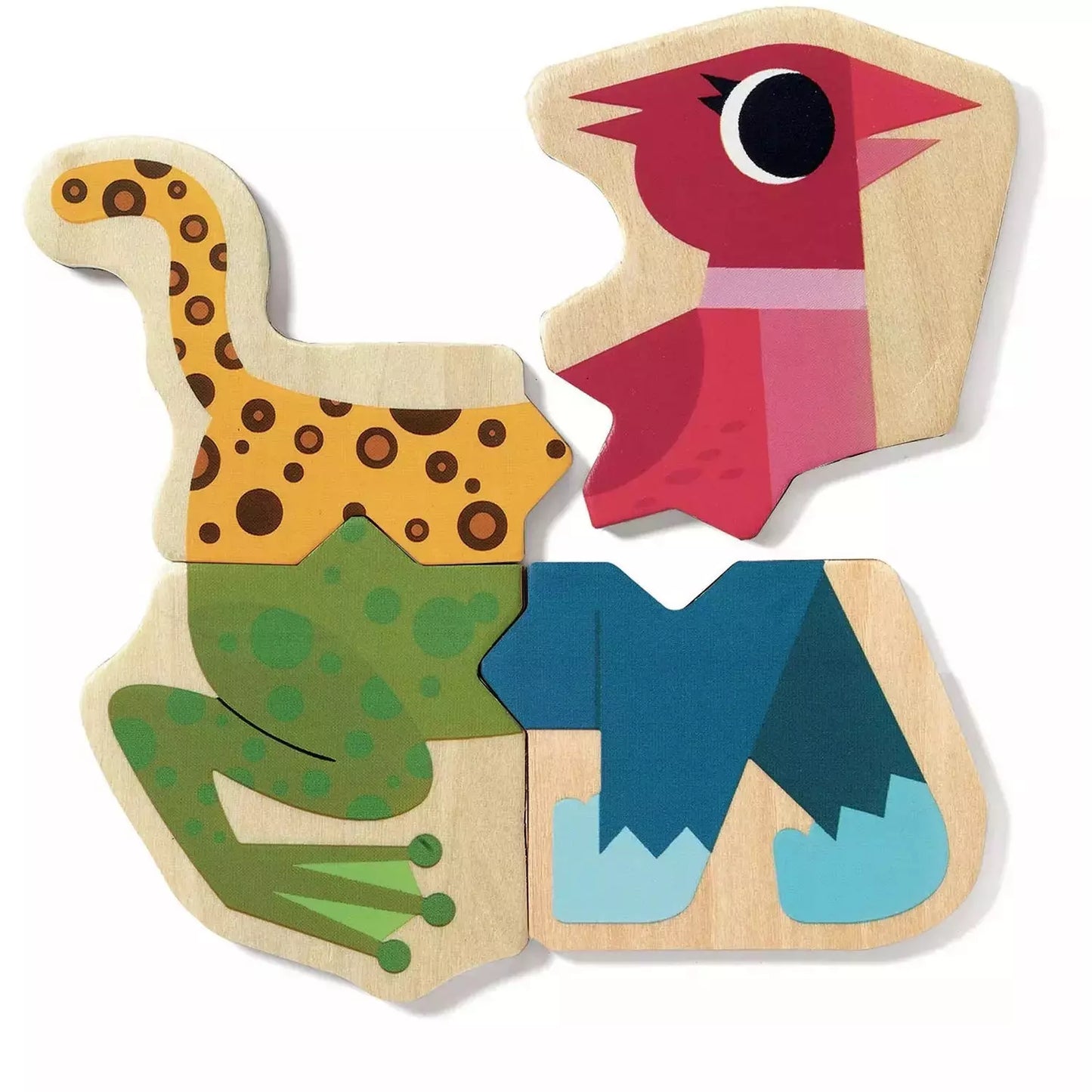 Djeco Wood Magnetics -Mixanimo Mix & Match Animals