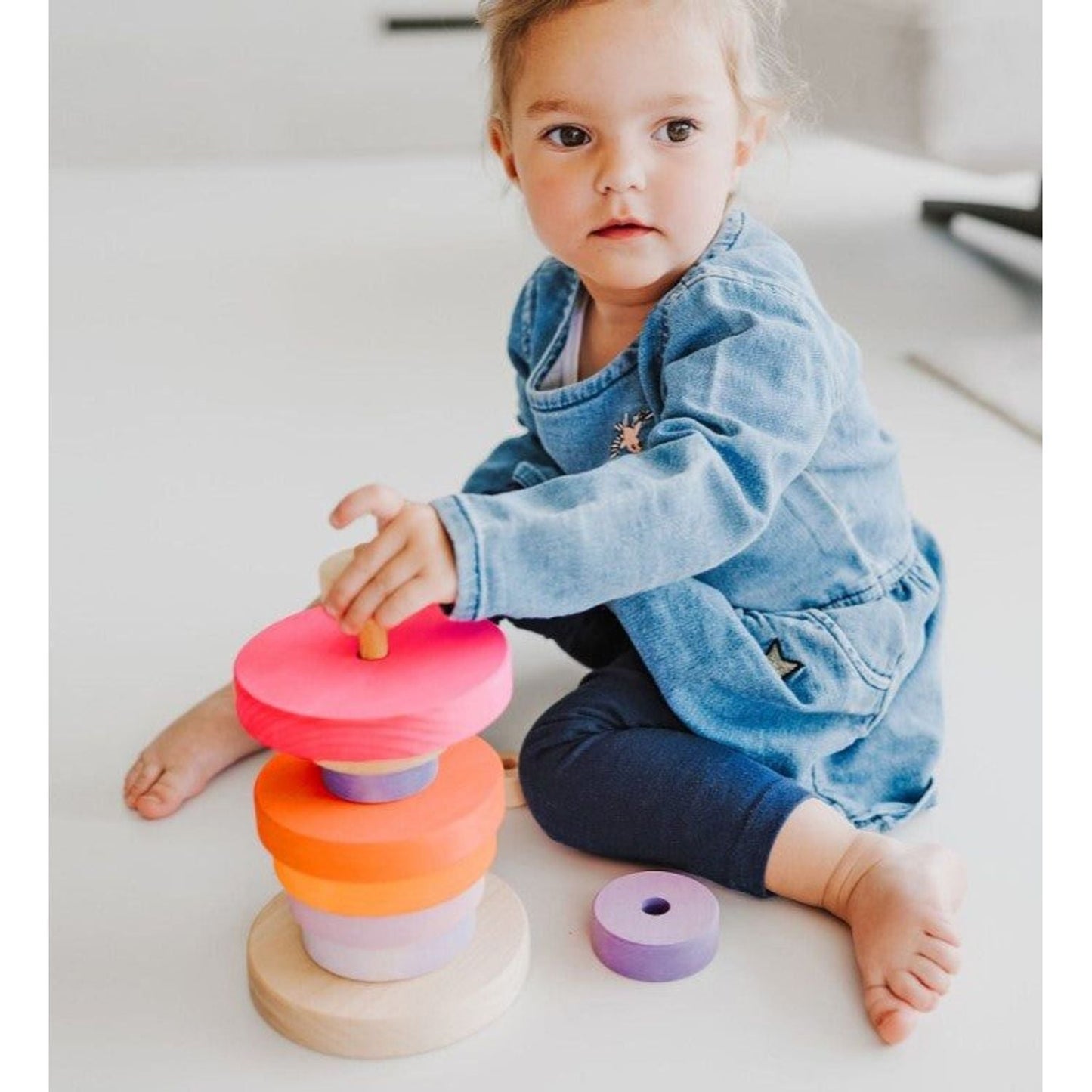 Grimm's Conical Tower Neon Pink