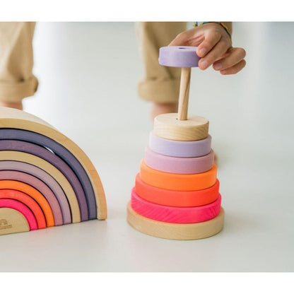 Grimm's Conical Tower Neon Pink