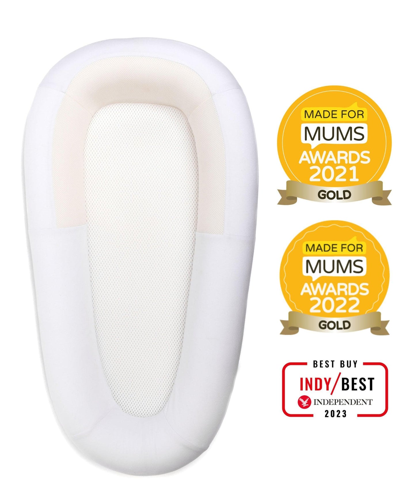 Purflo Sleep Tight Baby Bed - Soft White