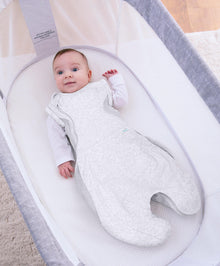 Purflo Swaddle to Sleep Bag 0-4 Months (0.5 Tog) - Minimal Grey