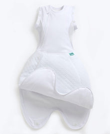 Purflo Swaddle to Sleepbag 0-4 Months (2.5 Tog) - White