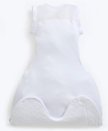 Purflo Swaddle to Sleepbag 0-4 Months (2.5 Tog) - White