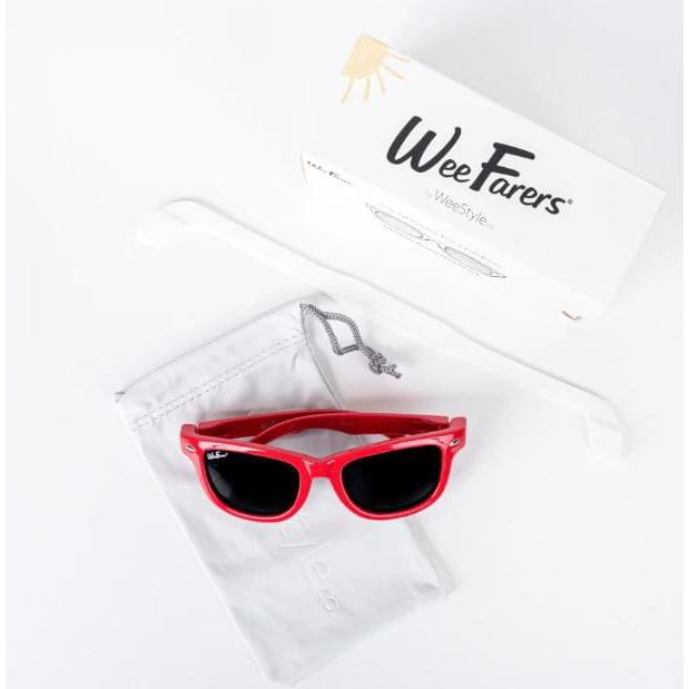 WeeFarers Polarized Sunglasses - Popsicle Red