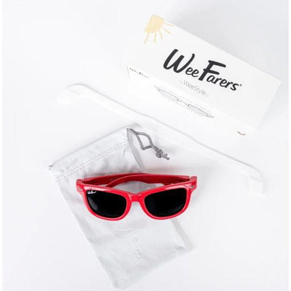 WeeFarers Polarized Sunglasses - Popsicle Red