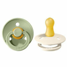 BIBS USA- Natural Rubber Pacifier 2 Pack - Sage/Ivory