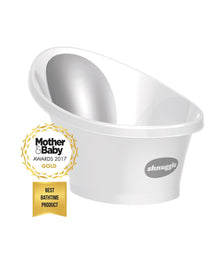 Shnuggle Newborn Baby Bath - White